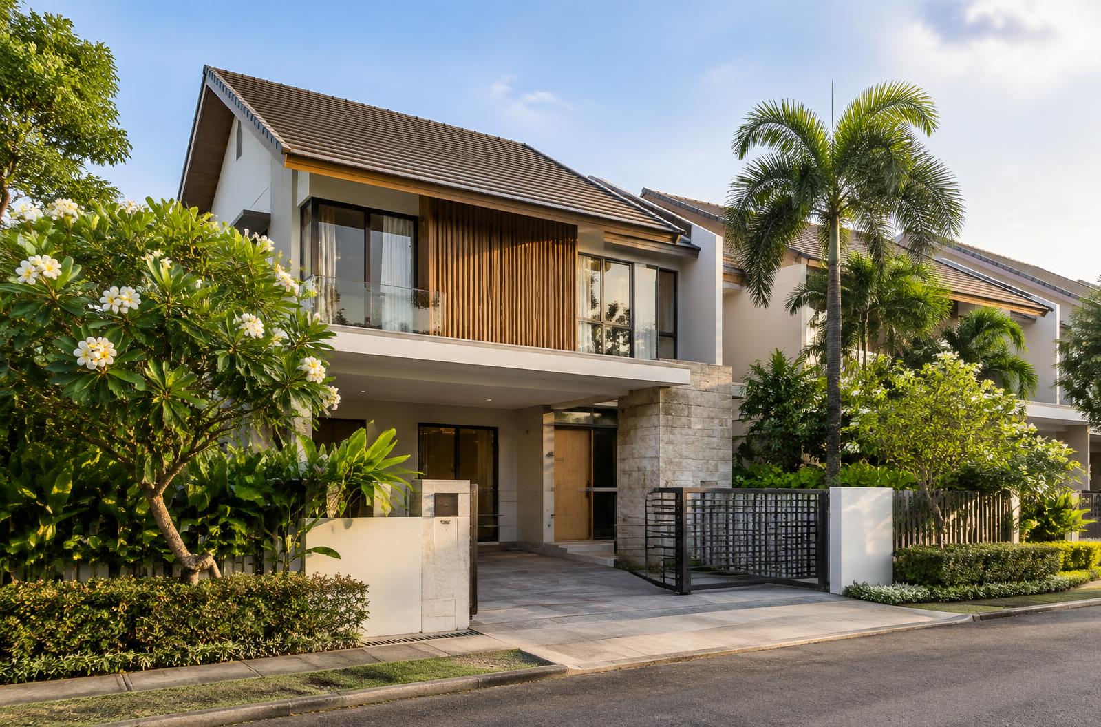 Landed house in a Singapore residential neighbourhood